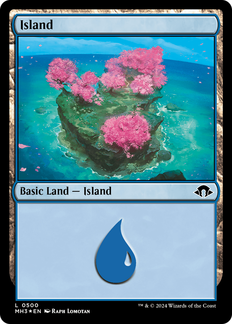 Island (0500) (Ripple Foil) [Modern Horizons 3] | Golgari Games