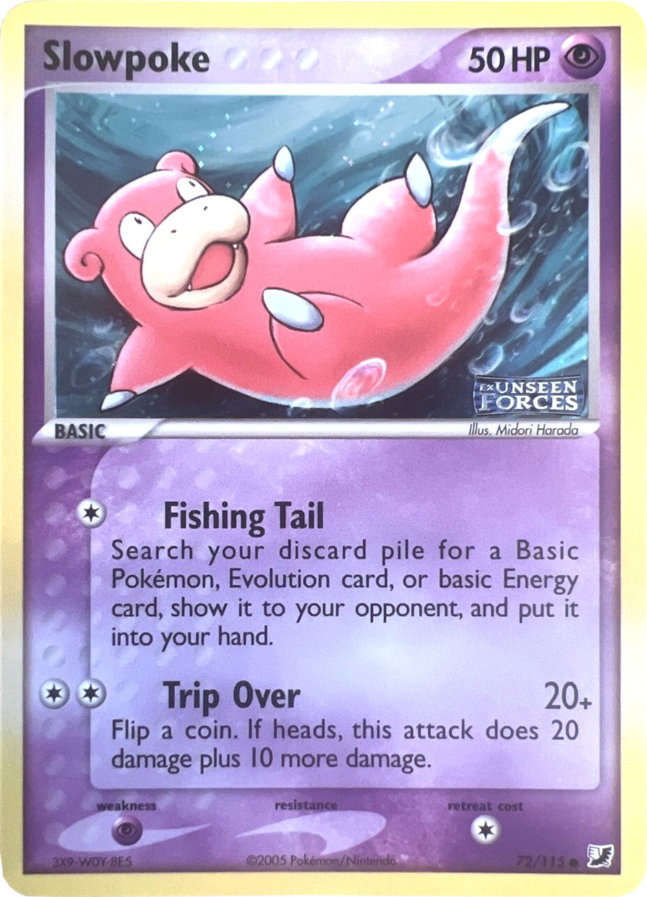 Slowpoke (72/115) (Stamped) [EX: Unseen Forces] | Golgari Games