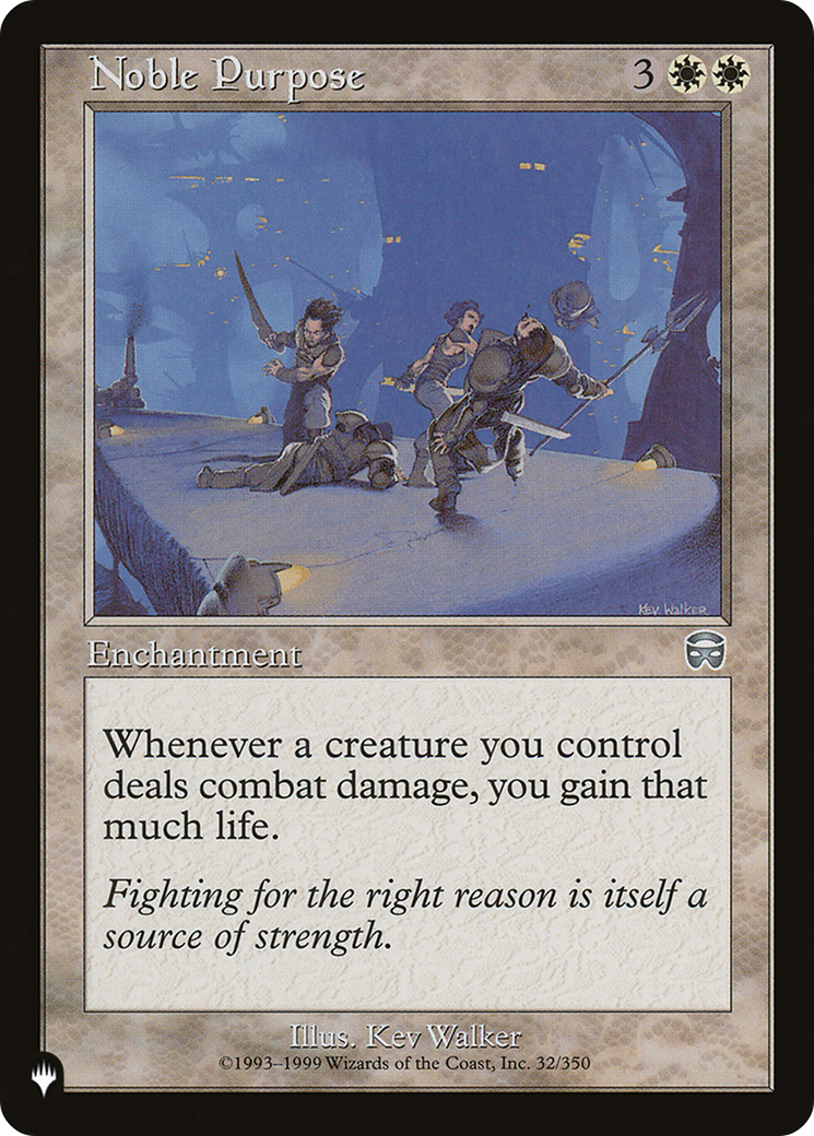 Noble Purpose [The List] | Local Legends