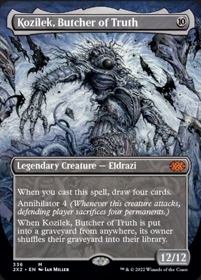 Kozilek, Butcher of Truth (Borderless Alternate Art) [Double Masters 2022] | Local Legends