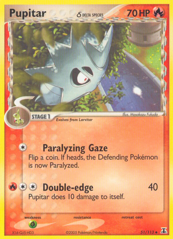 Pupitar (51/113) (Delta Species) [EX: Delta Species] | Local Legends