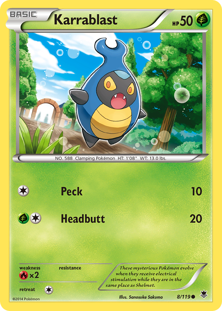Karrablast (8/119) [XY: Phantom Forces] | Local Legends