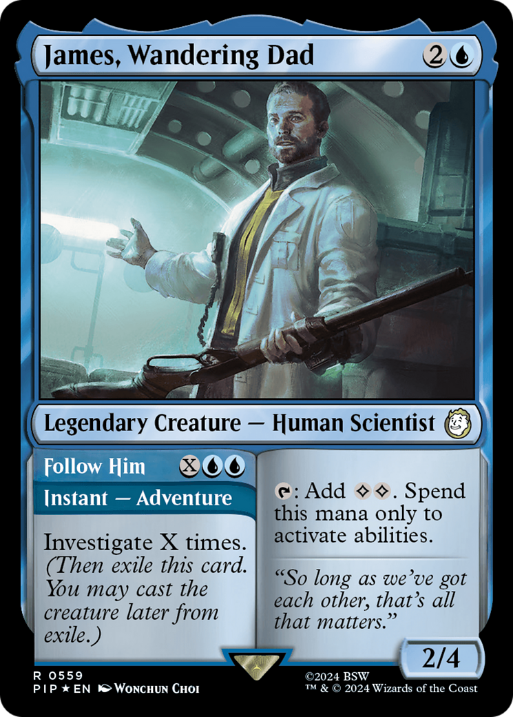 James, Wandering Dad // Follow Him (Surge Foil) [Fallout] | Local Legends