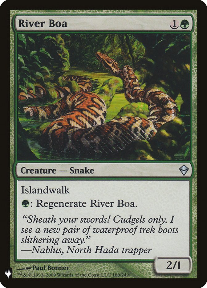 River Boa [Mystery Booster] | Golgari Games