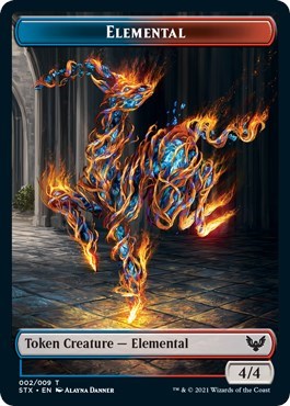 Elemental // Pest Double-Sided Token [Strixhaven: School of Mages Tokens] | Local Legends