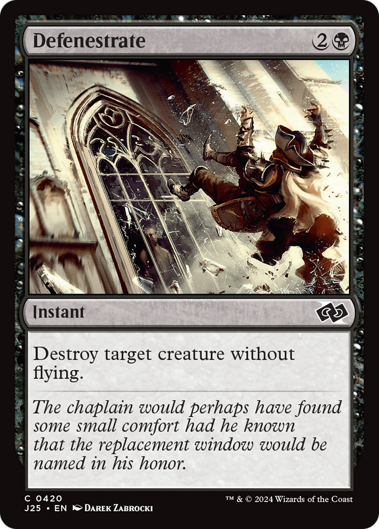 Defenestrate [Foundations Jumpstart] | Local Legends