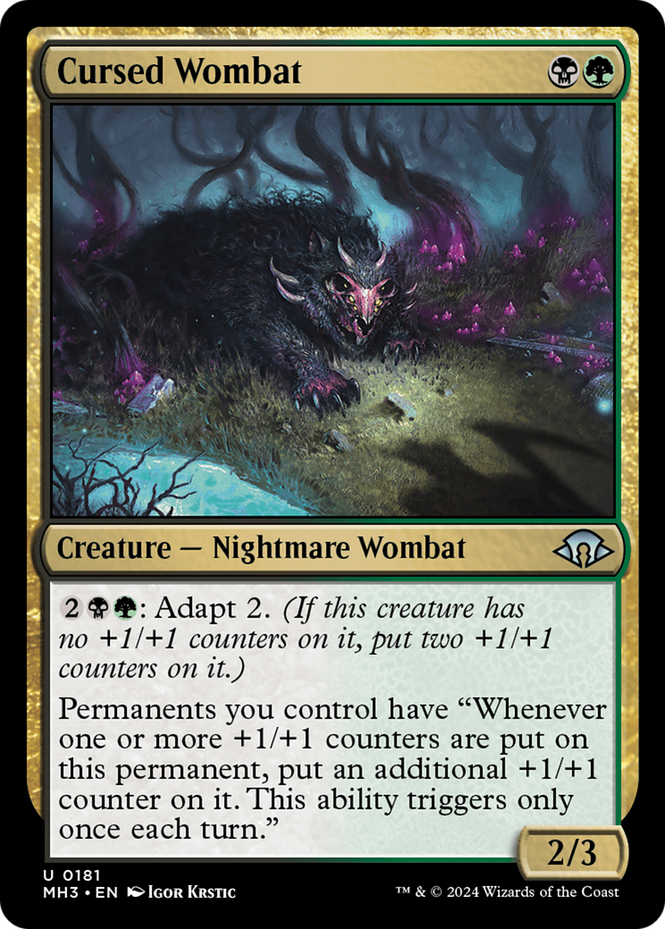 Cursed Wombat [Modern Horizons 3] | Local Legends