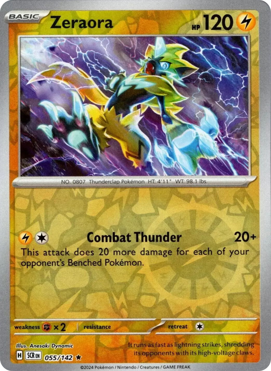 Zeraora (055/142) [Scarlet & Violet: Stellar Crown] | Local Legends