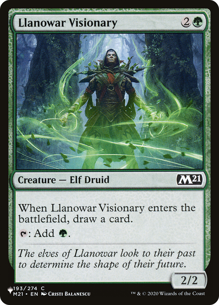 Llanowar Visionary [The List] | Local Legends