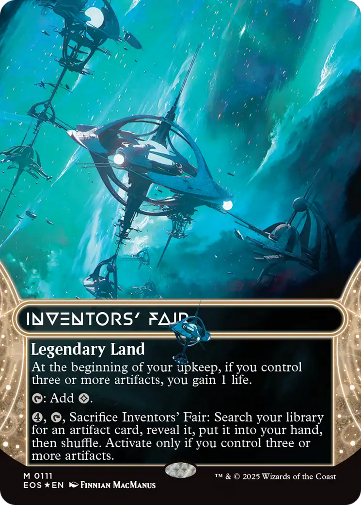 Inventors' Fair (0111) (Borderless) (Galaxy Foil) [Edge of Eternities: Stellar Sights] | Local Legends