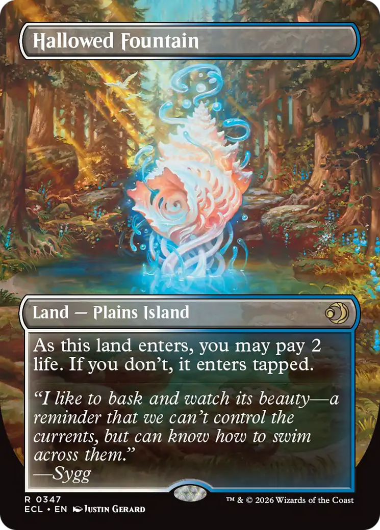 Hallowed Fountain (Borderless) [Lorwyn Eclipsed] | Local Legends