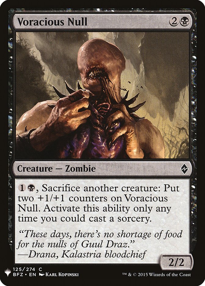 Voracious Null [Mystery Booster] | Local Legends