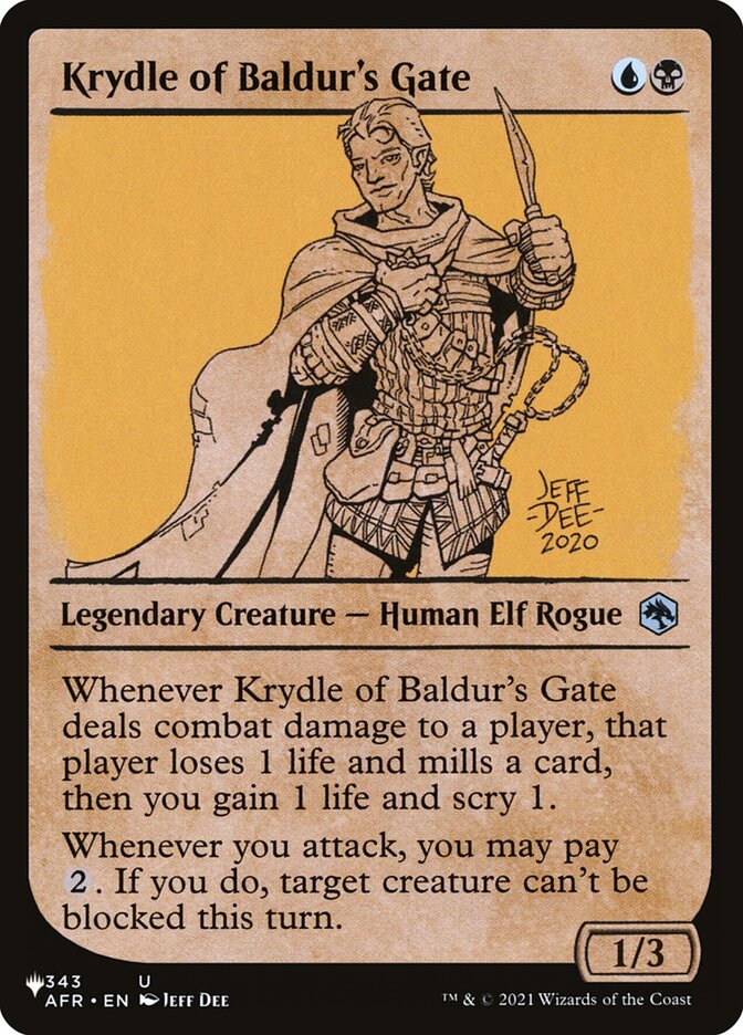 Krydle of Baldur's Gate (Showcase) [The List] | Local Legends