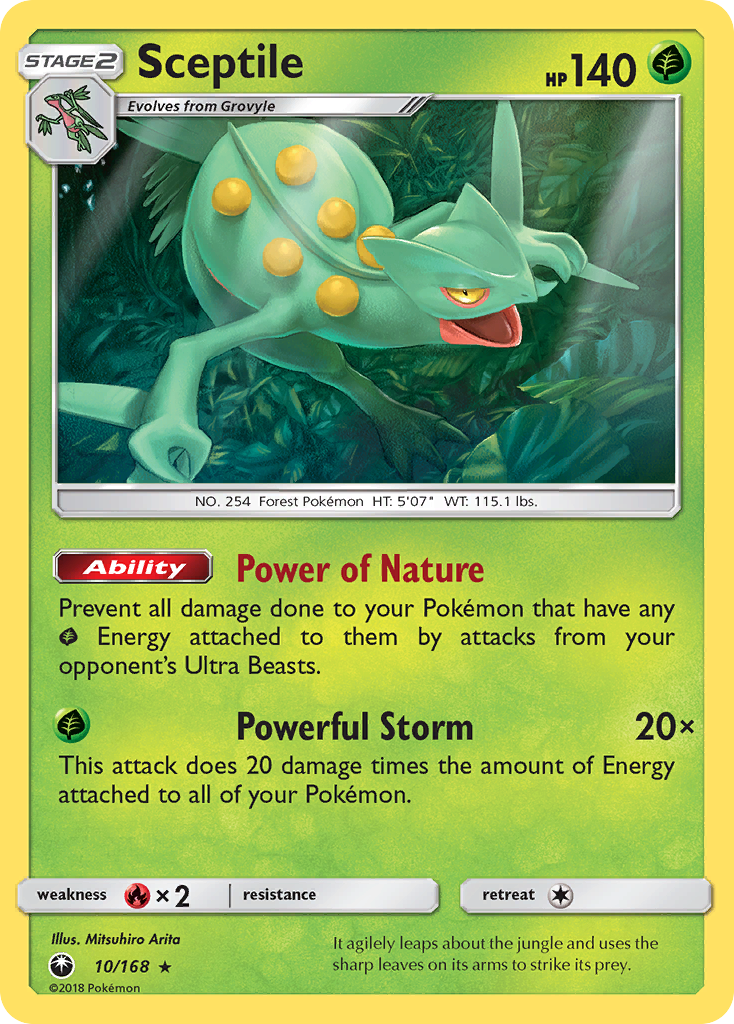 Sceptile (10/168) [Sun & Moon: Celestial Storm] | Local Legends
