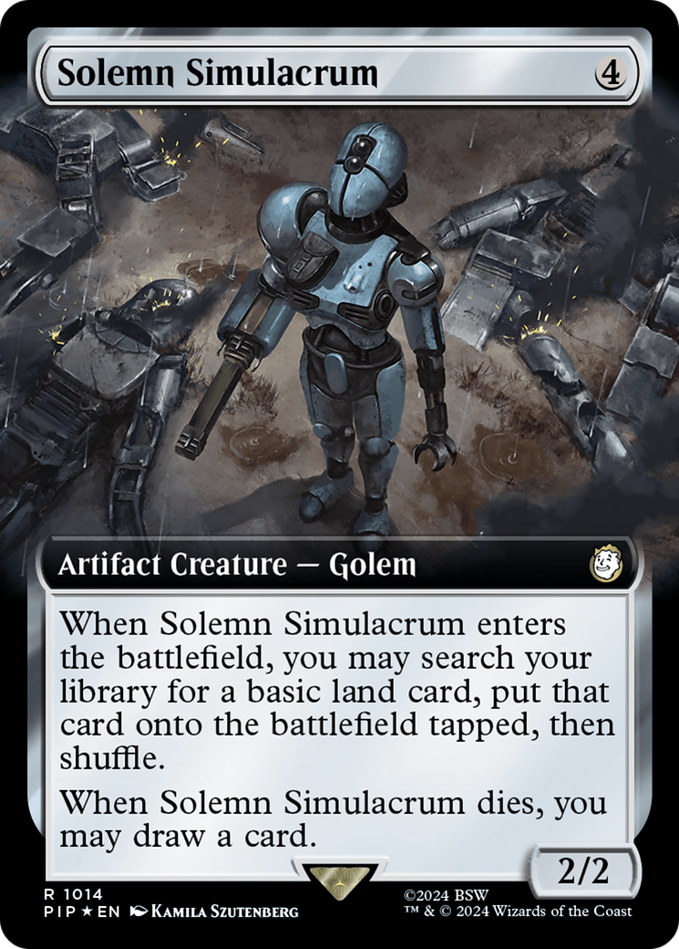 Solemn Simulacrum (Extended Art) (Surge Foil) [Fallout] | Local Legends