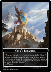 Tiny // City's Blessing Double-Sided Token [Secret Lair Drop Series] | Local Legends