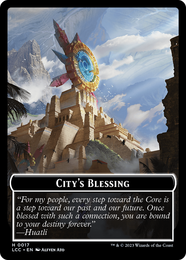 City's Blessing // Vampire (0004) Double-Sided Token [The Lost Caverns of Ixalan Commander Tokens] | Local Legends