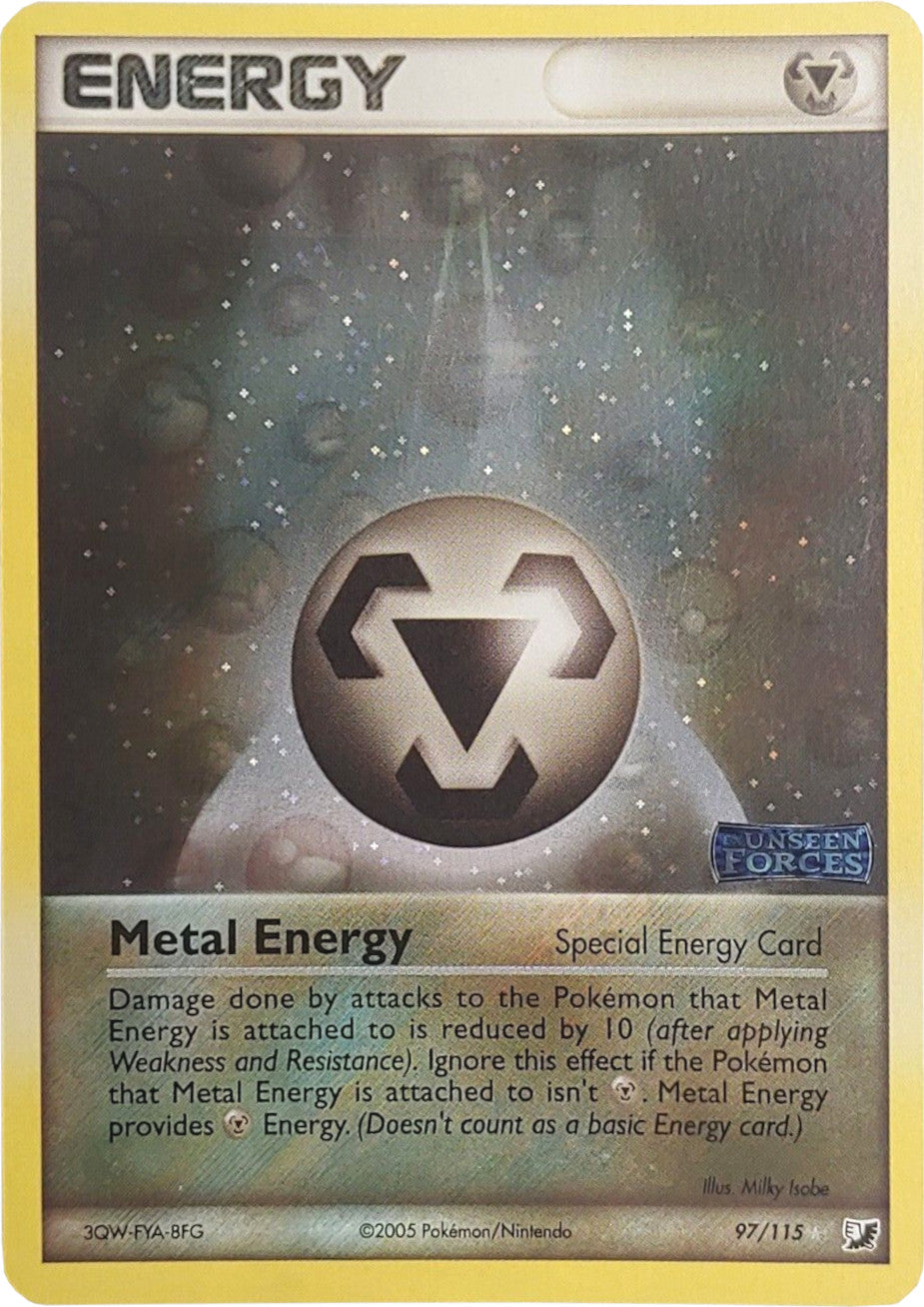 Metal Energy (97/115) (Stamped) [EX: Unseen Forces] | Golgari Games