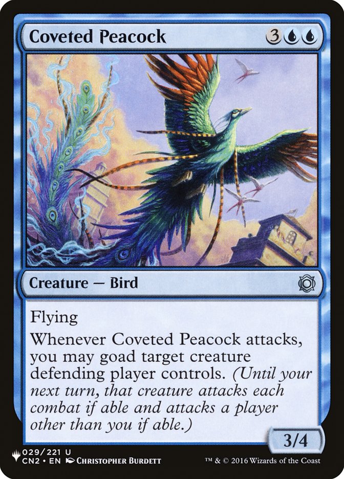 Coveted Peacock [The List] | Local Legends
