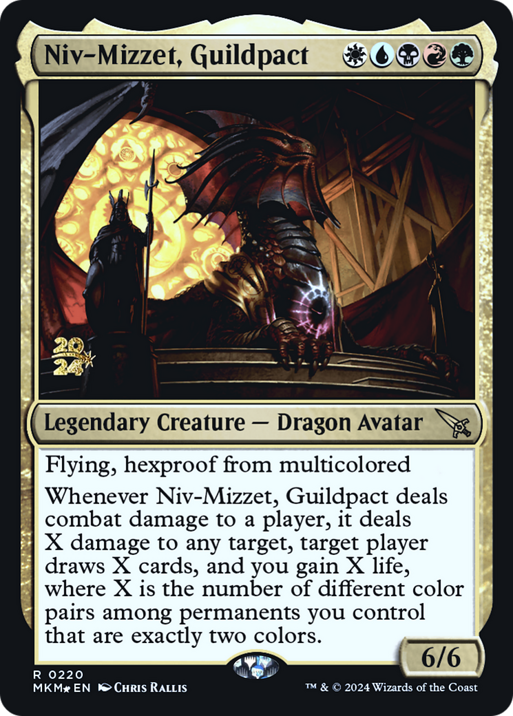 Niv-Mizzet, Guildpact [Murders at Karlov Manor Prerelease Promos] | Golgari Games