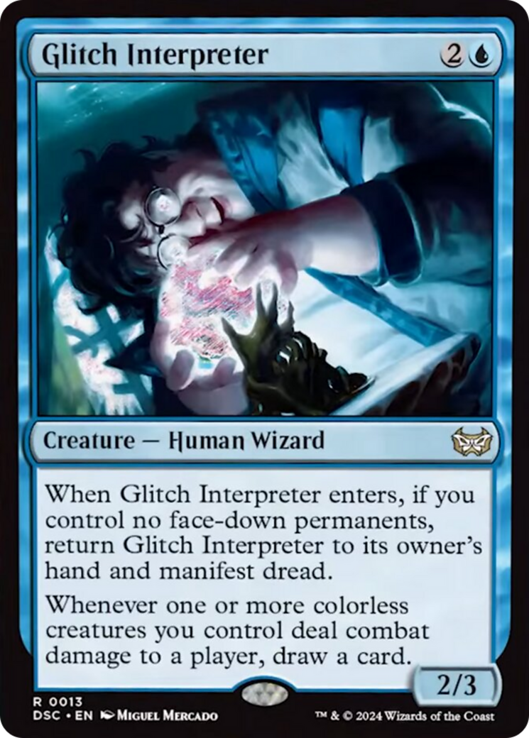 Glitch Interpreter (Extended Art) [Duskmourn: House of Horror Commander] | Local Legends