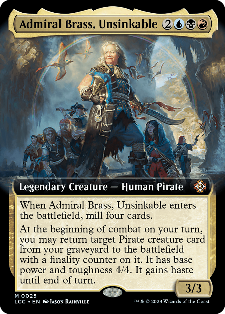 Admiral Brass, Unsinkable (Extended Art) [The Lost Caverns of Ixalan Commander] | Local Legends