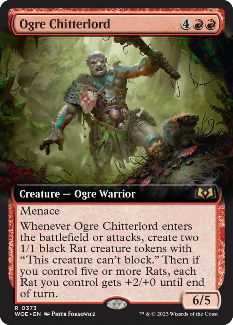 Ogre Chitterlord (Extended Art) [Wilds of Eldraine] | Local Legends