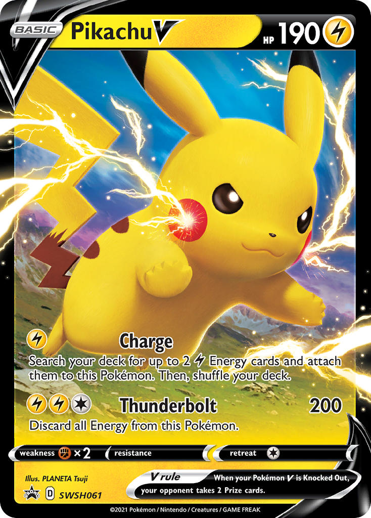 Pikachu V (SWSH061) (Jumbo Card) [Sword & Shield: Black Star Promos] | Local Legends