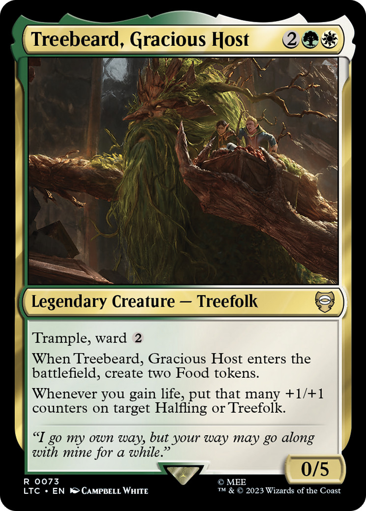 Treebeard, Gracious Host [The Lord of the Rings: Tales of Middle-Earth Commander] | Golgari Games