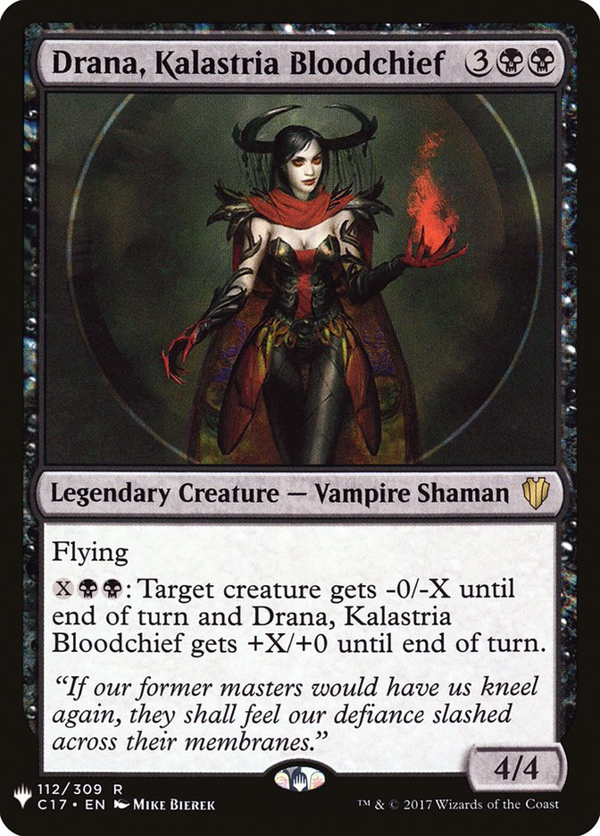 Drana, Kalastria Bloodchief [The List] | Golgari Games