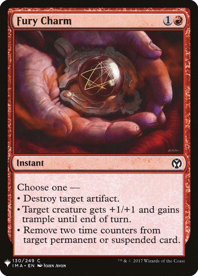 Fury Charm [Mystery Booster] | Local Legends