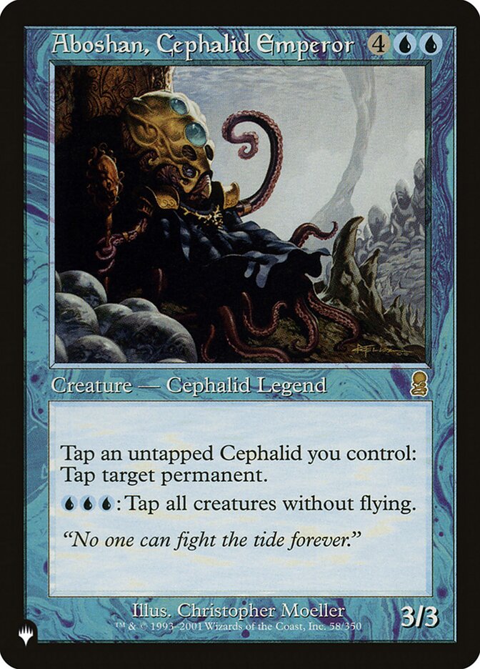 Aboshan, Cephalid Emperor [The List] | Golgari Games