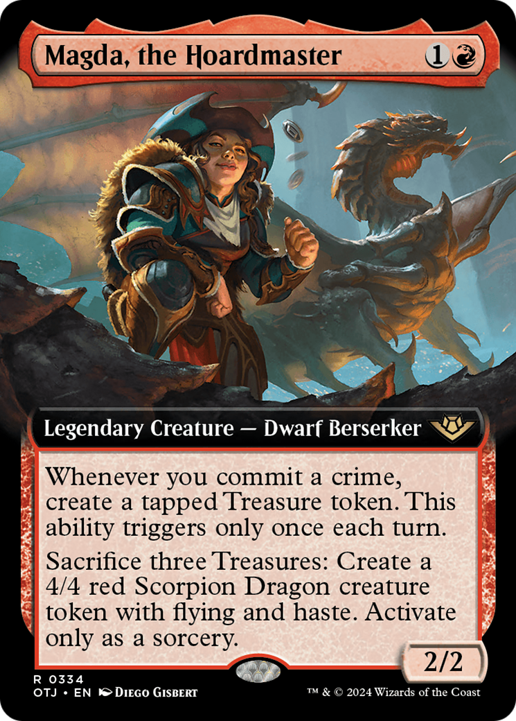Magda, the Hoardmaster (Extended Art) [Outlaws of Thunder Junction] | Local Legends