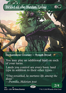 Dryad of the Ilysian Grove (Borderless) [Secret Lair Drop Series] | Golgari Games