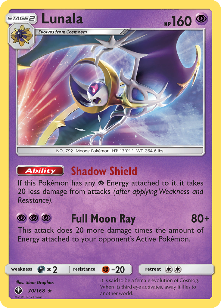 Lunala (70/168) [Sun & Moon: Celestial Storm] | Local Legends