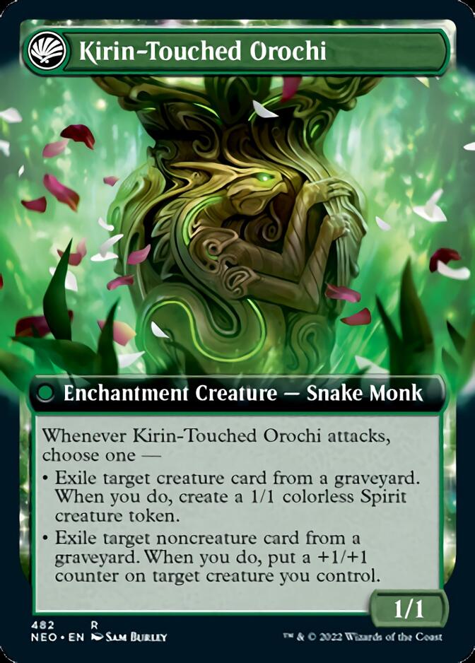 Teachings of the Kirin // Kirin-Touched Orochi (Extended Art) [Kamigawa: Neon Dynasty] | Golgari Games