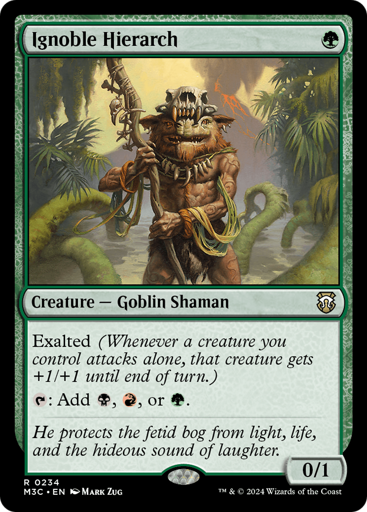 Ignoble Hierarch (Ripple Foil) [Modern Horizons 3 Commander] | Local Legends