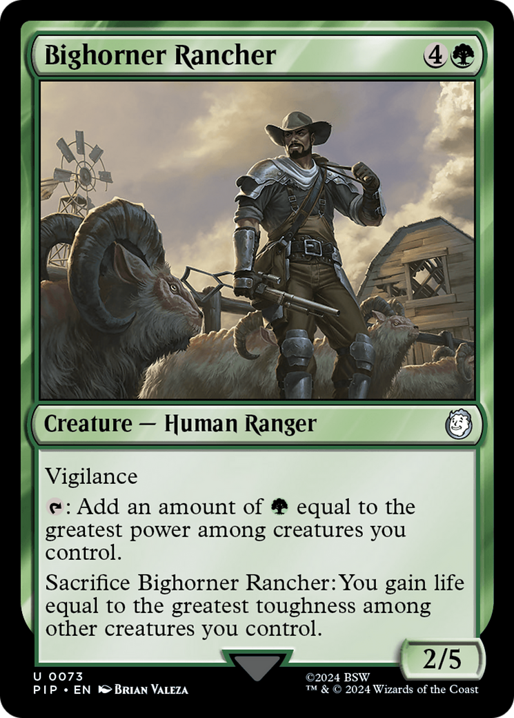 Bighorner Rancher [Fallout] | Golgari Games