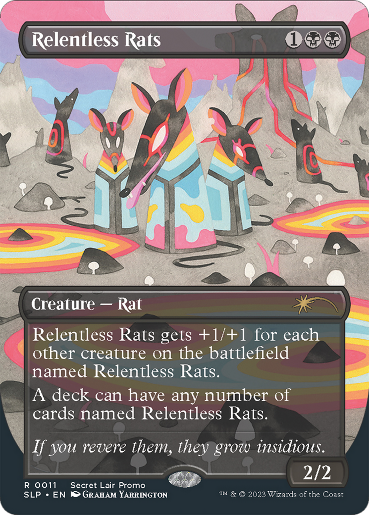 Relentless Rats (0011) [Secret Lair Showdown] | Golgari Games