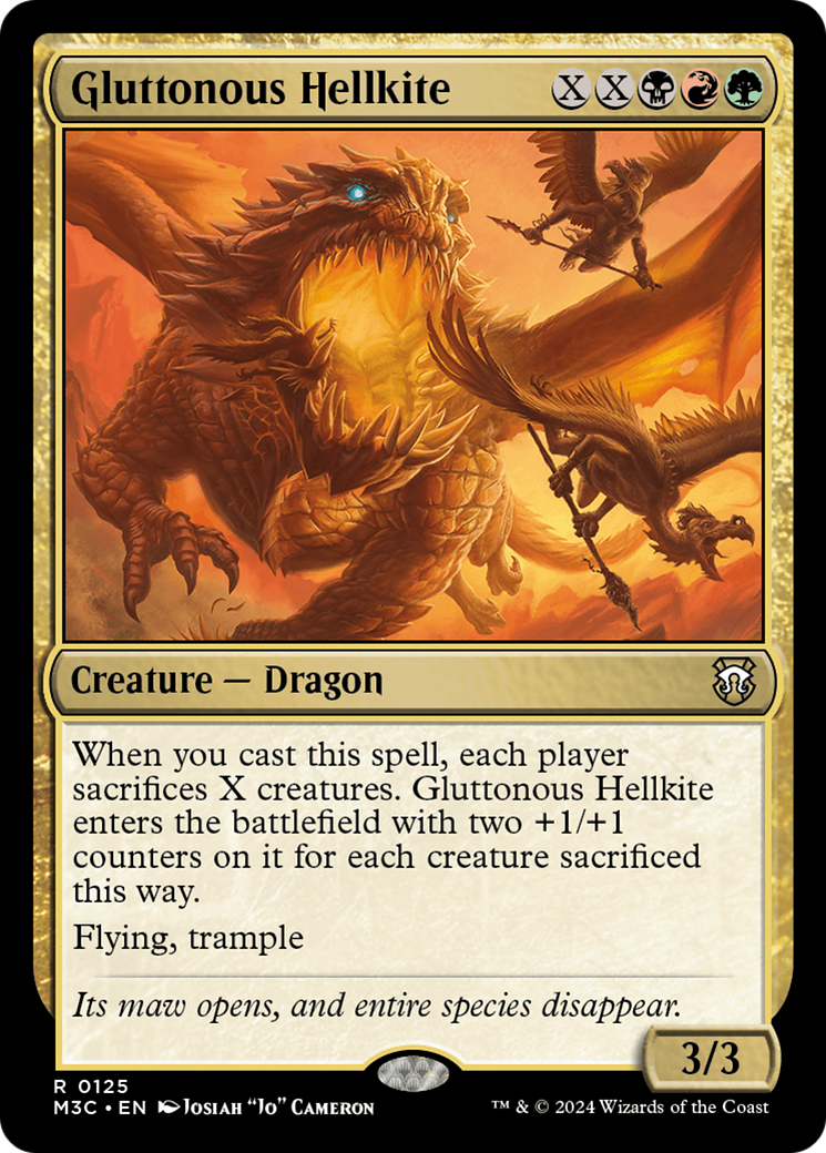 Gluttonous Hellkite [Modern Horizons 3 Commander] | Local Legends