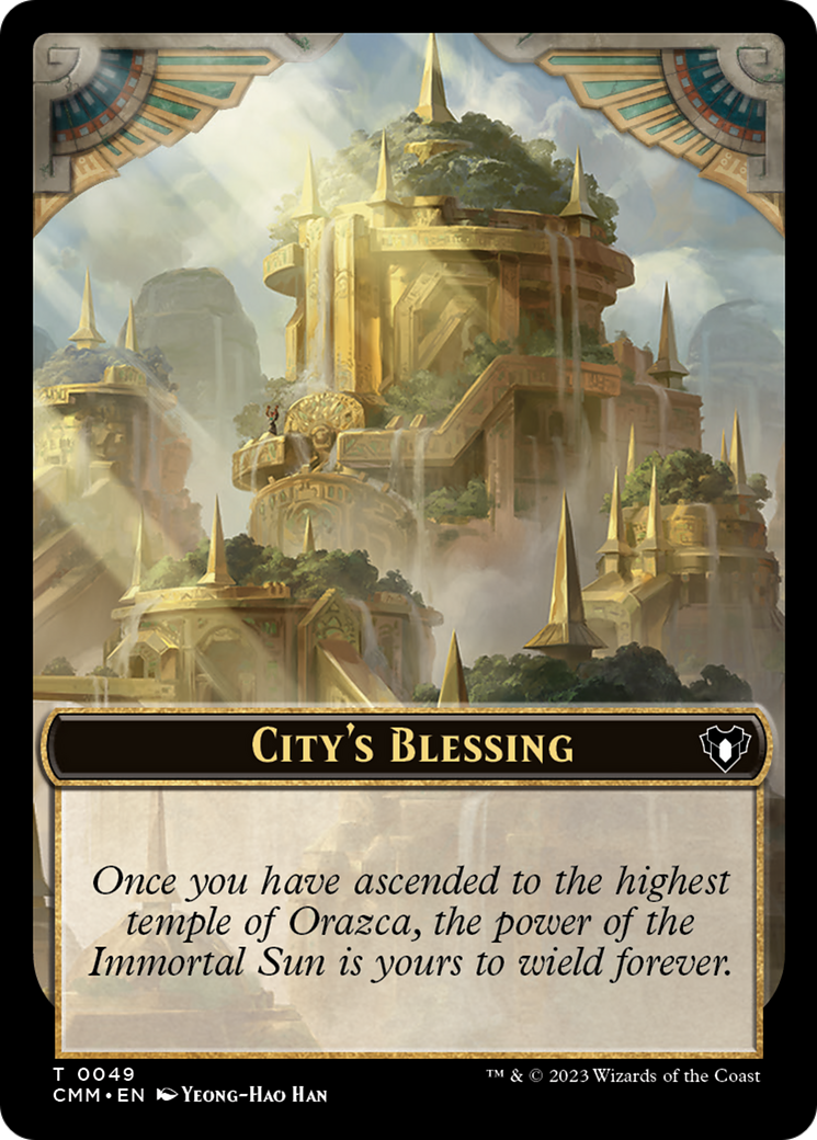 City's Blessing // Construct (0075) Double-Sided Token [Commander Masters Tokens] | Golgari Games