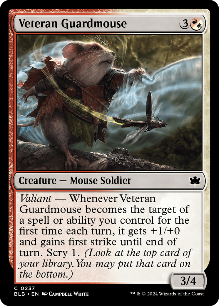 Veteran Guardmouse [Bloomburrow] | Golgari Games