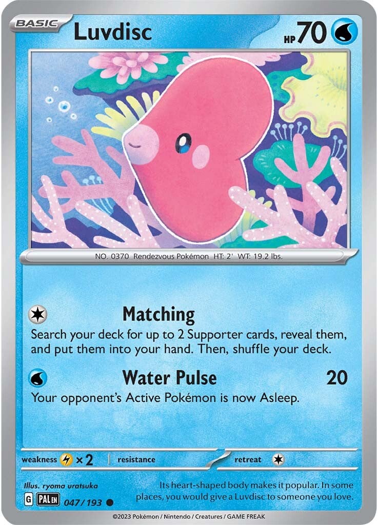 Luvdisc (047/193) [Scarlet & Violet: Paldea Evolved] | Golgari Games