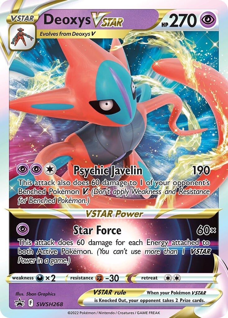 Deoxys VSTAR (SWSH268) [Sword & Shield: Black Star Promos] | Local Legends