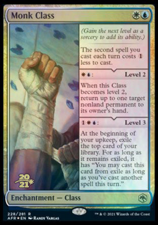 Monk Class [Dungeons & Dragons: Adventures in the Forgotten Realms Prerelease Promos] | Local Legends