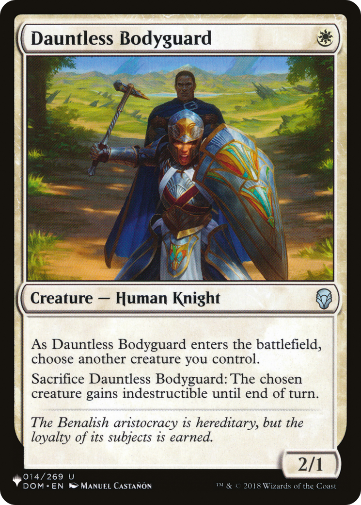 Dauntless Bodyguard [The List] | Local Legends