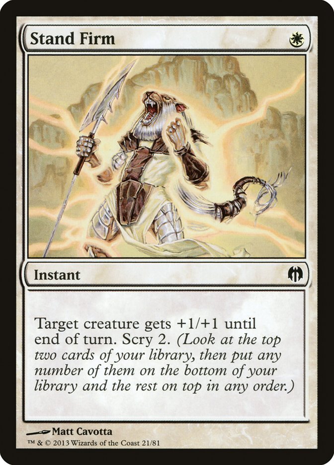 Stand Firm [Duel Decks: Heroes vs. Monsters] | Local Legends