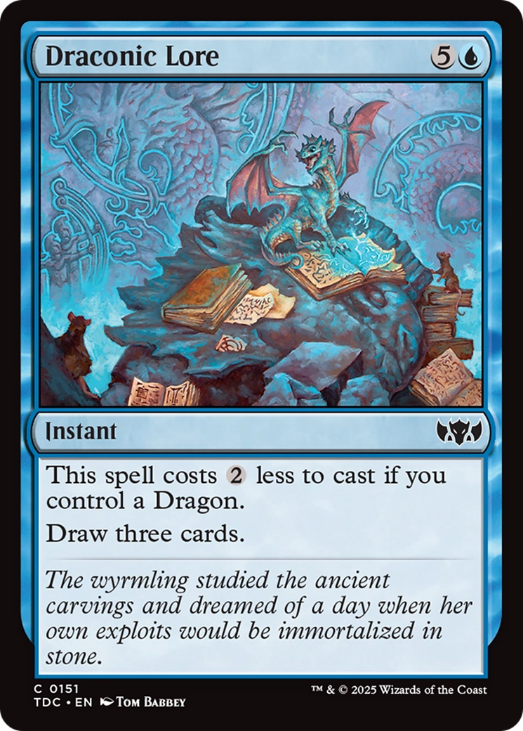 Draconic Lore [Tarkir: Dragonstorm Commander] | Local Legends