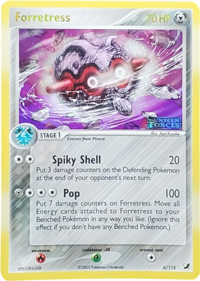 Forretress (6/115) (Stamped) [EX: Unseen Forces] | Local Legends