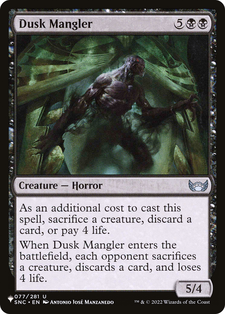 Dusk Mangler [The List] | Local Legends